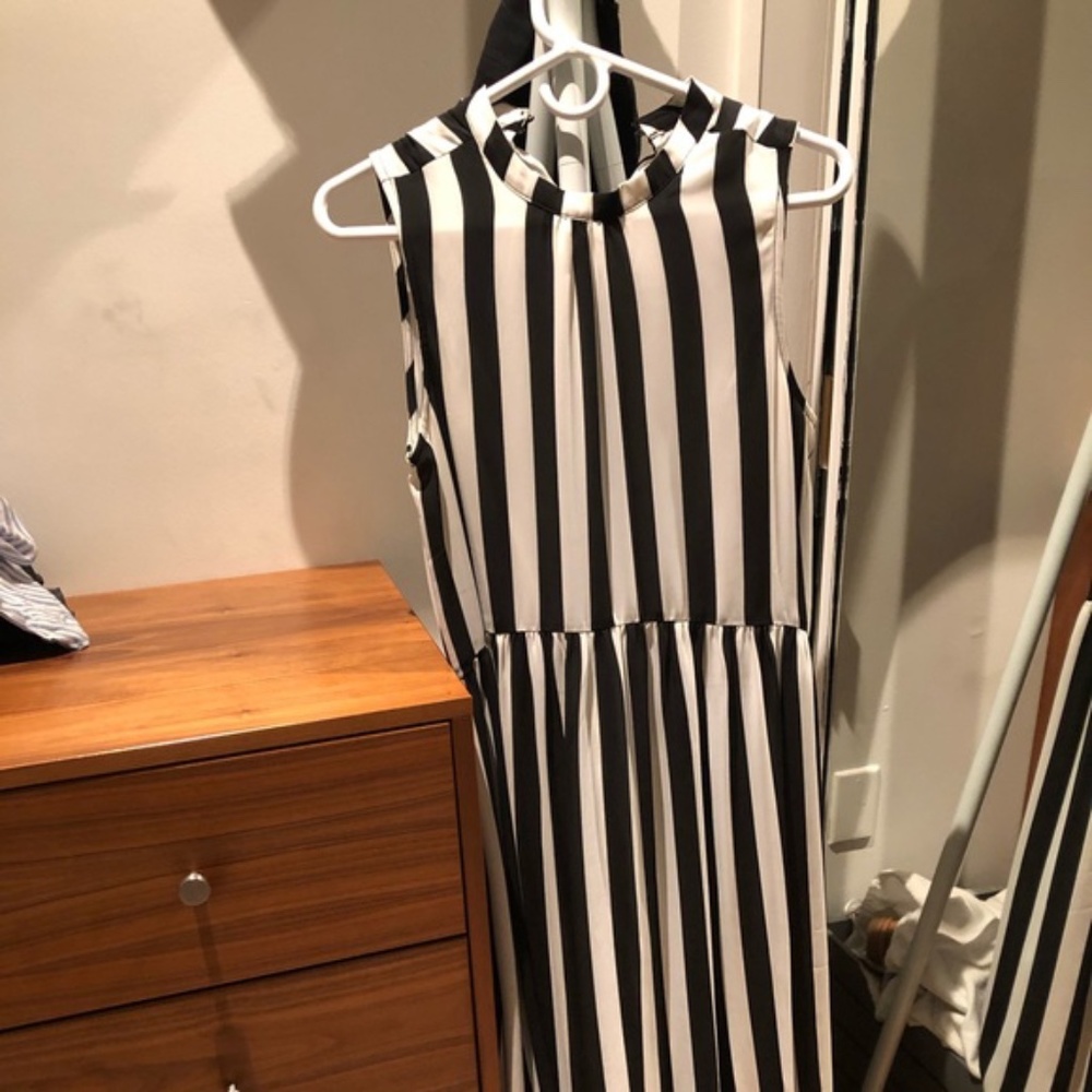 Black and white Striped dress